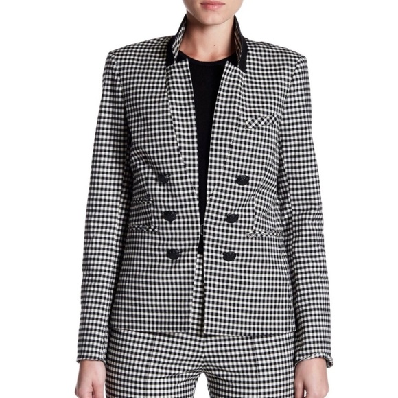 Veronica Beard Jackets & Blazers - $645 Veronica Beard Cottage Black/White Gingham Plaid Dickey Jacket Blazer Sz 6